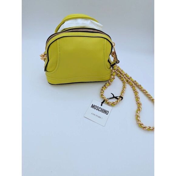 MOSCHINO Biker Dome Small Chain Crossbody Bag NEW - Picture 3 of 8